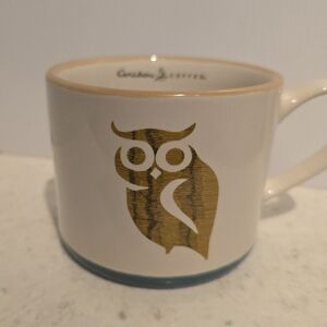 Owl Design Caribou Ceramic Mug